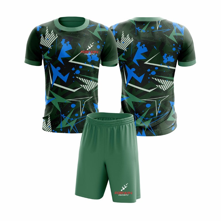 Customizable shirt and shorts combo for athletes and teams, designed for optimal performance and comfort. High-quality, breathable, and durable athletic wear by Forwin Sports.