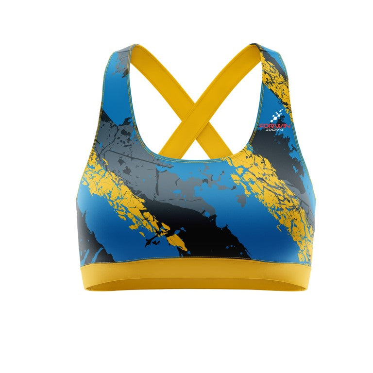 This image features a custom women's sports bra by Forwin Sports, designed by leading manufacturers. The high-quality custom sports bra offers customized support, moisture-wicking fabric, and a comfortable fit, ensuring optimal performance and comfort during workouts and athletic activities. #CustomSportsBra #WomensAthleticWear #HighPerformance #MoistureWicking #ComfortFit #ForwinSports #CustomManufacturers