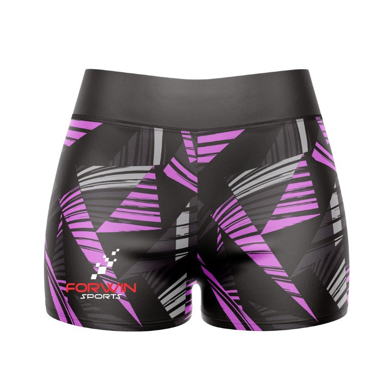 Image of compression shorts, a type of athletic wear designed to provide support and compression during exercise. The shorts are typically made of a stretchy material and are worn by athletes and fitness enthusiasts to improve performance and reduce muscle soreness.