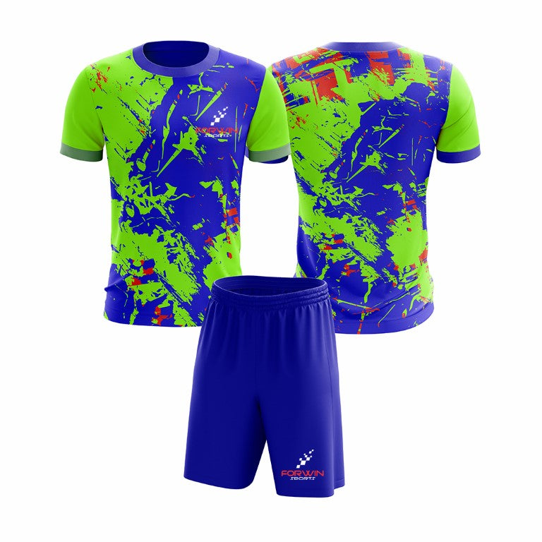 Image of a high-quality, custom-made shirt and shorts combo by Forwin Sports, designed for comfort, performance, and team unity. Ideal for athletes and teams seeking durable, breathable, and stylish athletic wear.