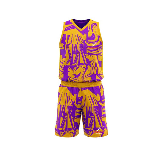 Custom Basketball Uniforms Image - High-Performance Jerseys & Shorts for Teams & Players. Features Team Logo, Number, Name. NBA, NCAA, NFHS Compliant. Moisture-Wicking, Quick-Drying, Anti-Shrinkage. For Professional, Collegiate, High School, Youth Basketball Teams.