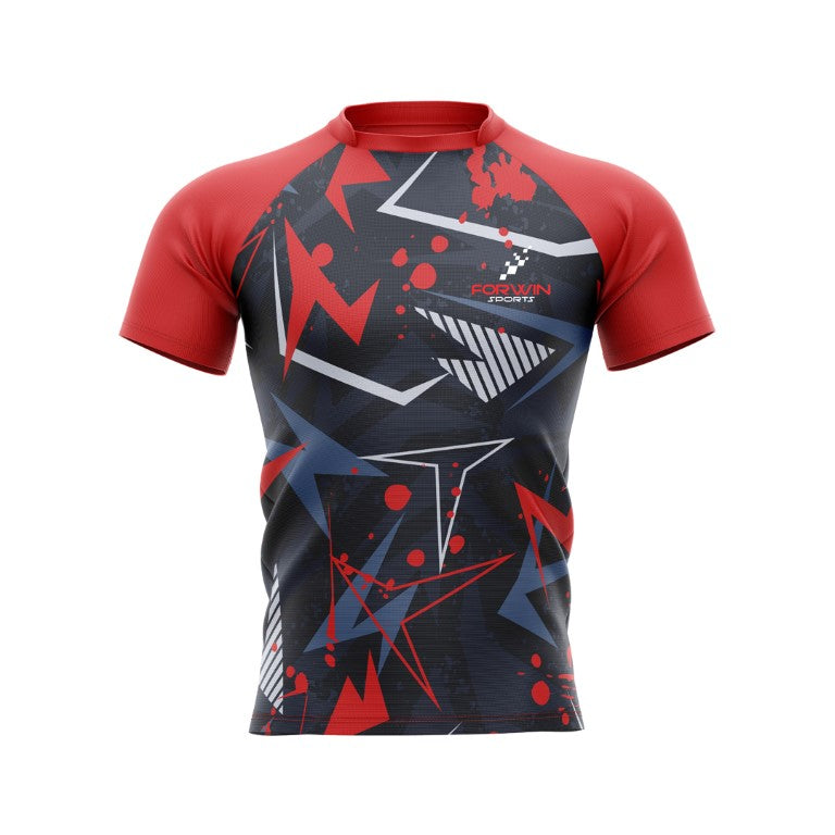 Rugby jersey image, showcasing team uniform with logo, number, and name. Designed for performance, comfort, and durability in the sport.