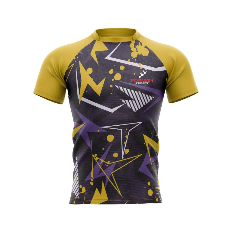 Rugby jersey image, showcasing team uniform with logo, number, and name. Designed for performance, comfort, and durability in the sport.