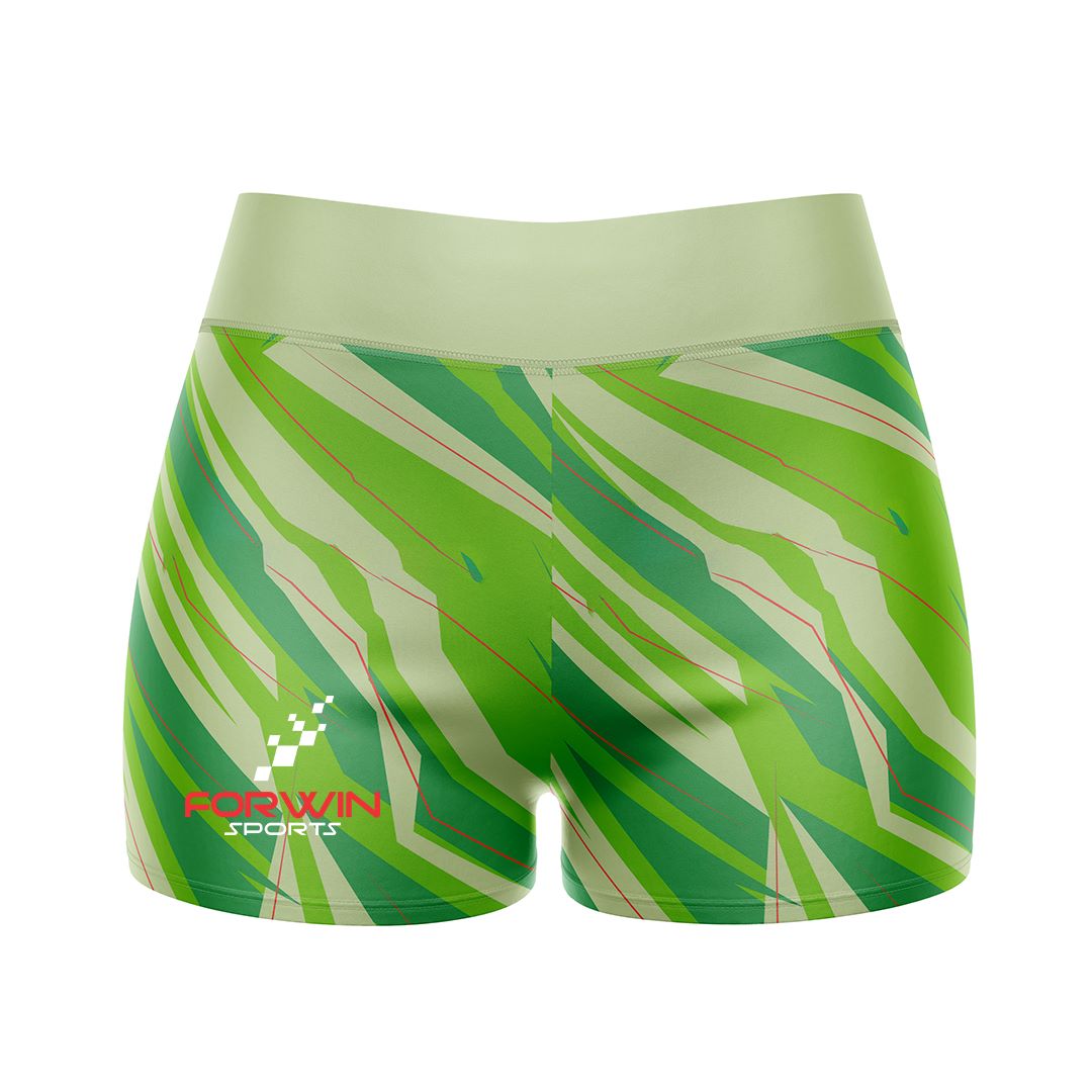 Image of compression shorts, a type of athletic wear designed to provide support and compression during exercise. The shorts are typically made of a stretchy material and are worn by athletes and fitness enthusiasts to improve performance and reduce muscle soreness.