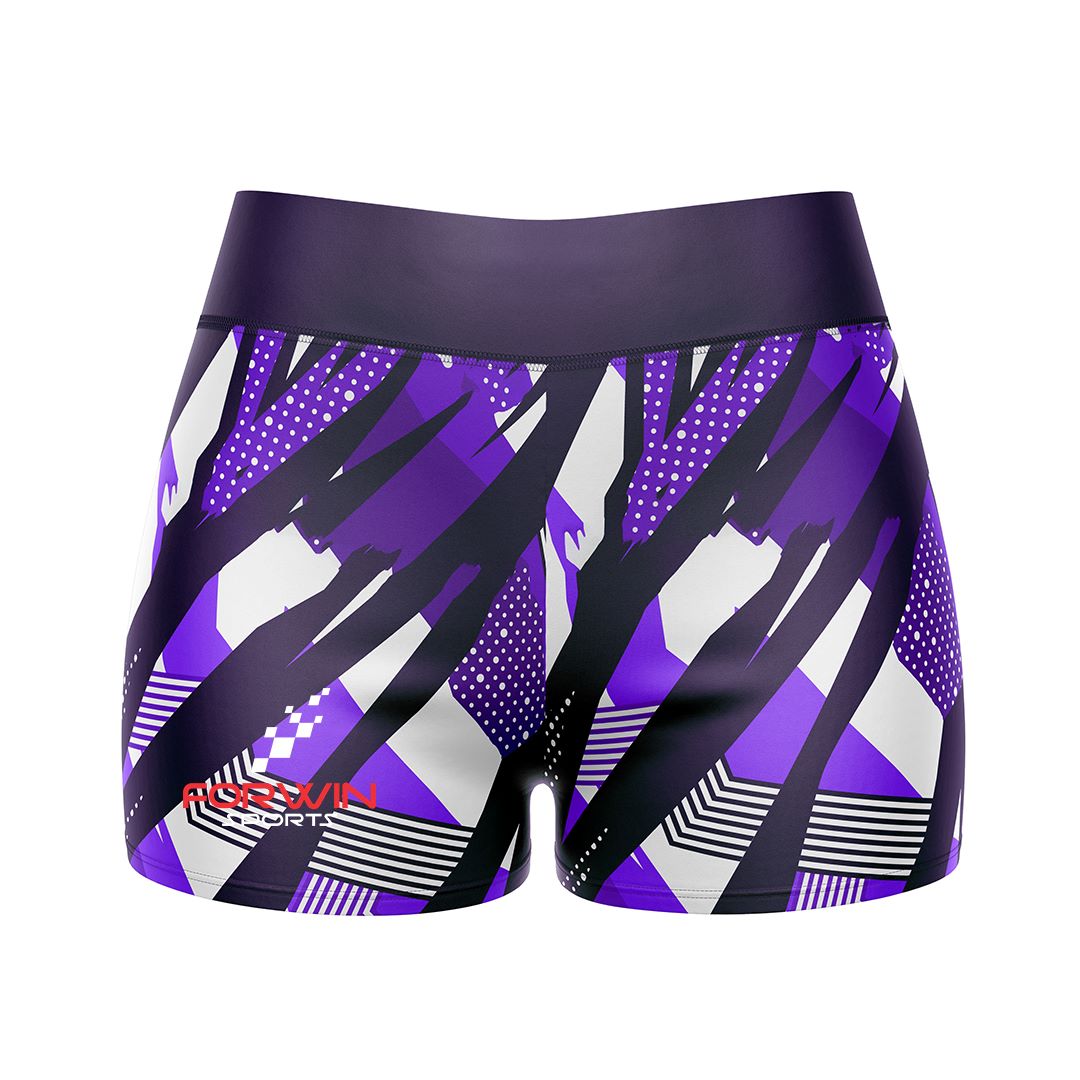 Image of compression shorts, a type of athletic wear designed to provide support and compression during exercise. The shorts are typically made of a stretchy material and are worn by athletes and fitness enthusiasts to improve performance and reduce muscle soreness.