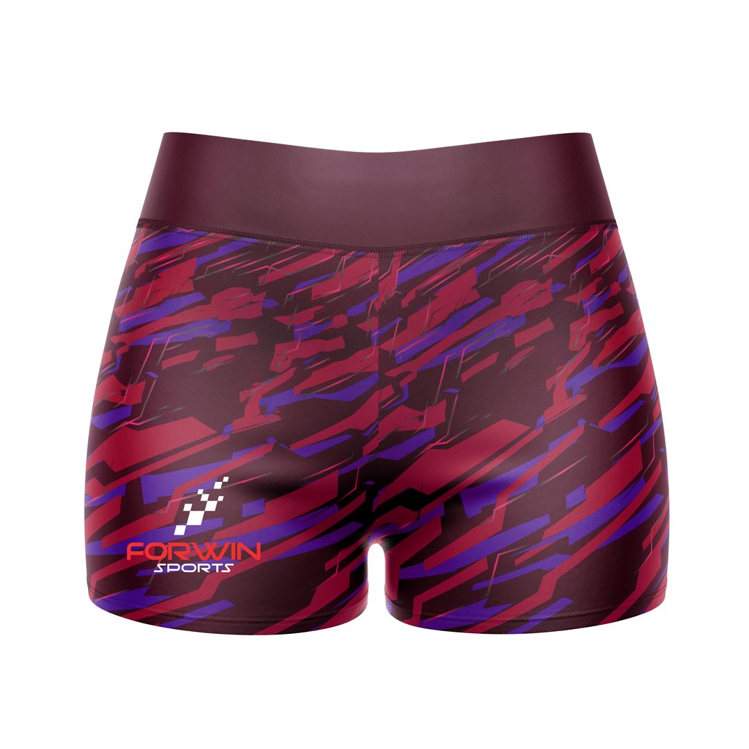 Image of compression shorts, a type of athletic wear designed to provide support and compression during exercise. The shorts are typically made of a stretchy material and are worn by athletes and fitness enthusiasts to improve performance and reduce muscle soreness.