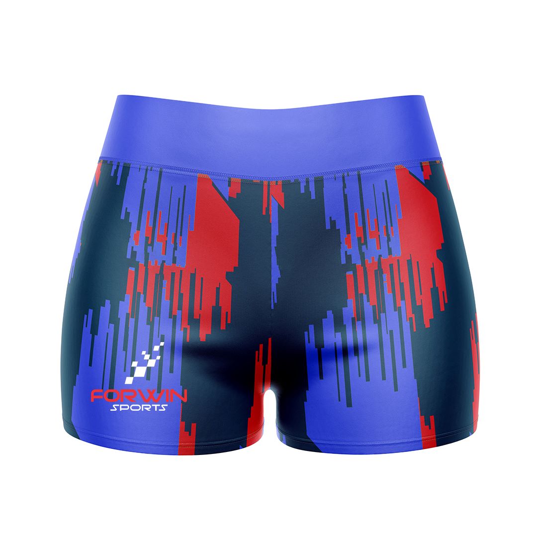 Image of compression shorts, a type of athletic wear designed to provide support and compression during exercise. The shorts are typically made of a stretchy material and are worn by athletes and fitness enthusiasts to improve performance and reduce muscle soreness.