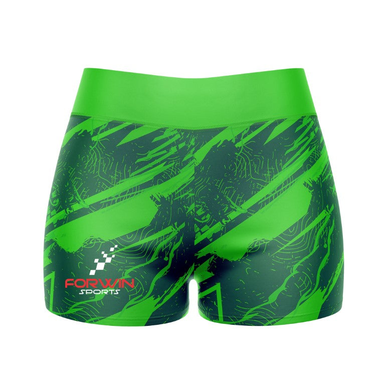 Image of compression shorts, a type of athletic wear designed to provide support and compression during exercise. The shorts are typically made of a stretchy material and are worn by athletes and fitness enthusiasts to improve performance and reduce muscle soreness.