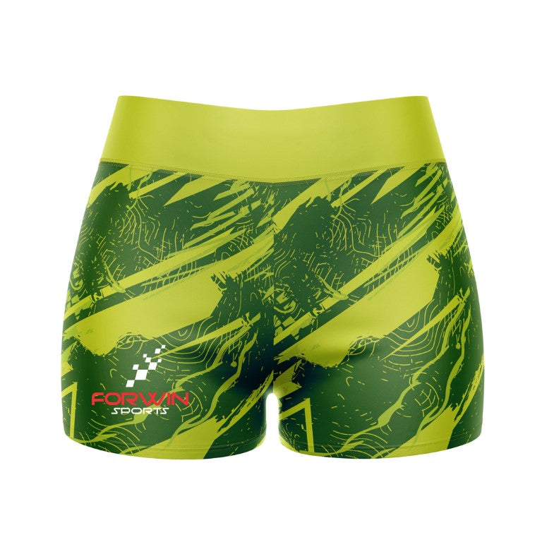 Image of compression shorts, a type of athletic wear designed to provide support and compression during exercise. The shorts are typically made of a stretchy material and are worn by athletes and fitness enthusiasts to improve performance and reduce muscle soreness.