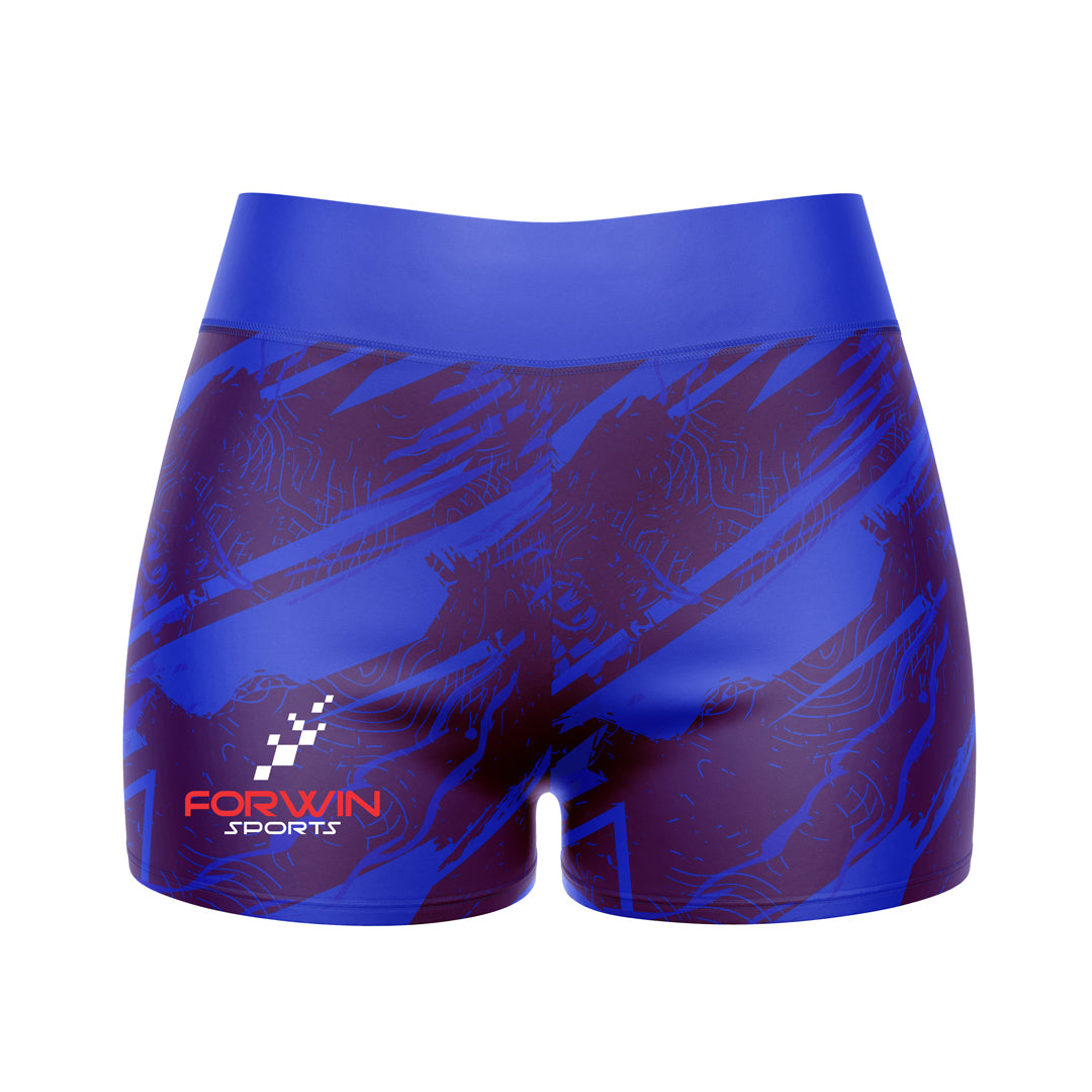 Image of compression shorts, a type of athletic wear designed to provide support and compression during exercise. The shorts are typically made of a stretchy material and are worn by athletes and fitness enthusiasts to improve performance and reduce muscle soreness.