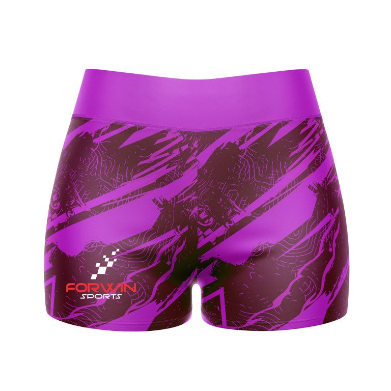 Image of compression shorts, a type of athletic wear designed to provide support and compression during exercise. The shorts are typically made of a stretchy material and are worn by athletes and fitness enthusiasts to improve performance and reduce muscle soreness.